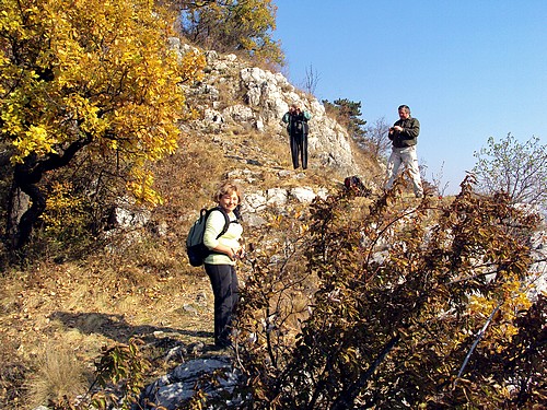 A Molnár-szikla fölött