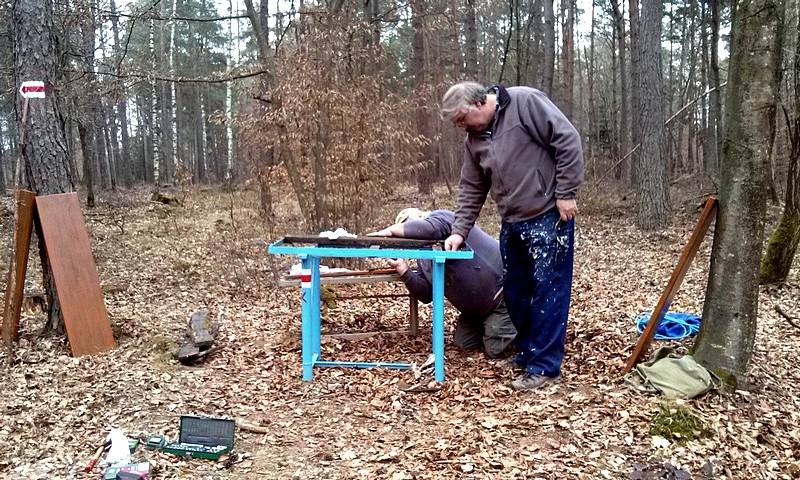 Orfalu határában felújításra került a pihenőpadunk