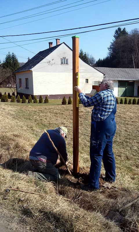 Oszlopállítás Felsőszölnökön