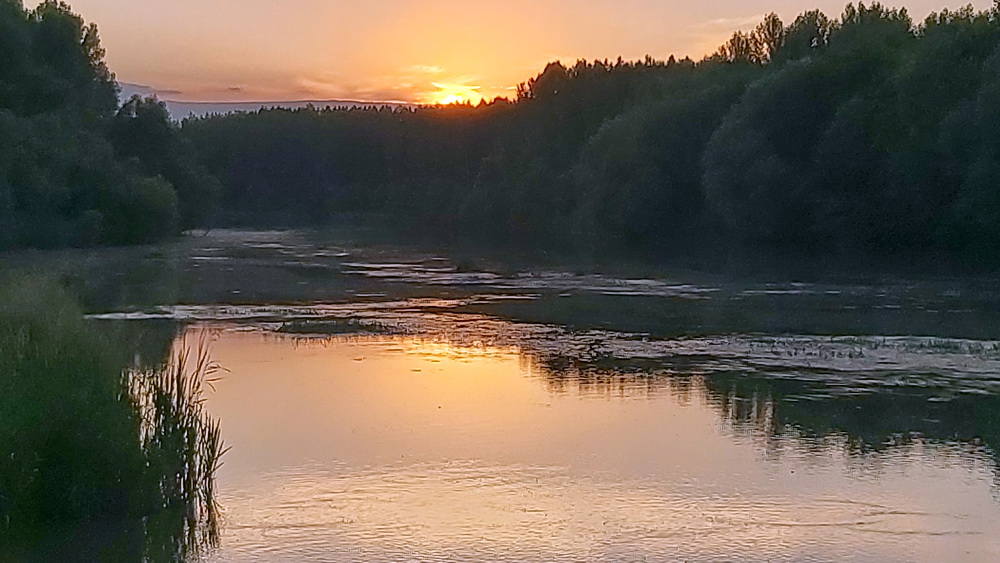 Naplemente a Szigetközben