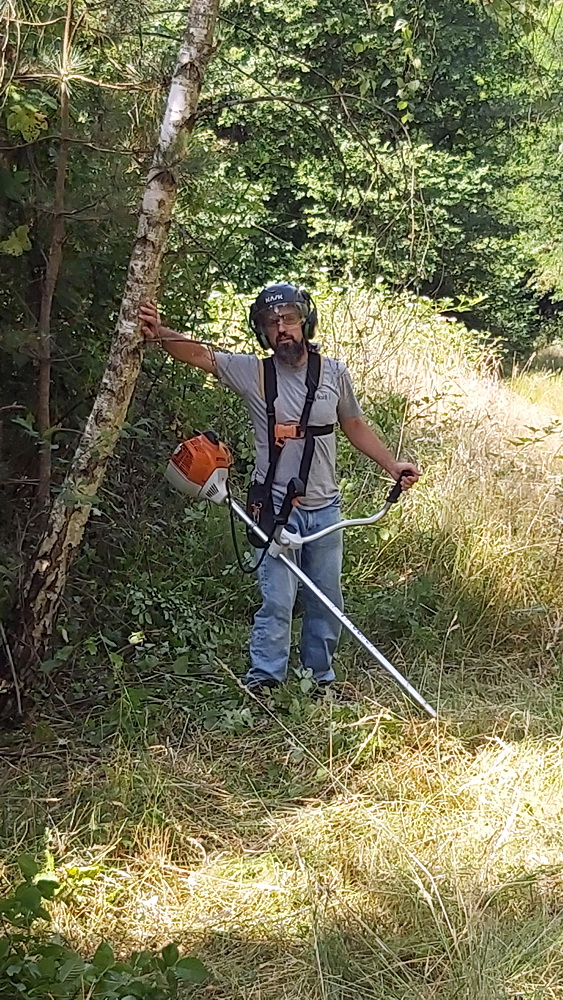 Őrségi turistaút-festés